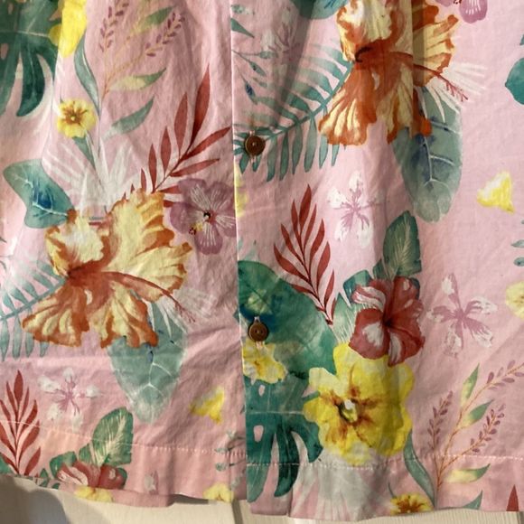 Zara Baby Girl 2T Cotton Hawaiian Floral Pink Dress - Picture 6 of 7